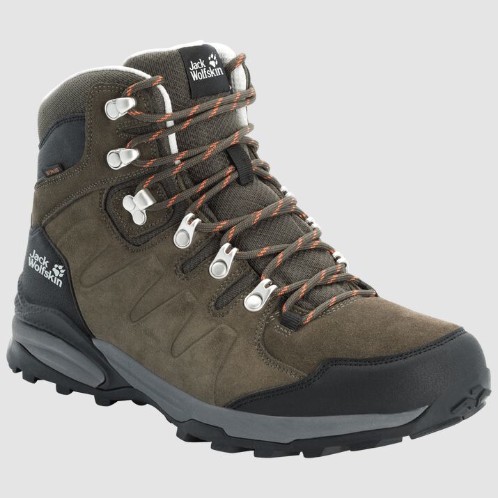 Botas Senderismo Jack Wolfskin Refugio Texapore Mid Hombre Kaki Mexico-3651294